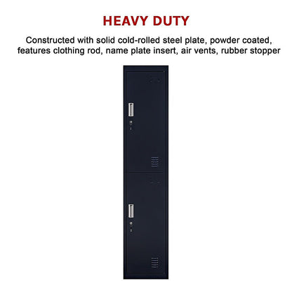 Dual-Compartment Vertical Wardrobe Space-Saving Organization