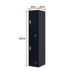 Dual-Compartment Vertical Wardrobe Space-Saving Organization
