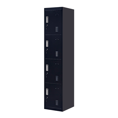 Quad-Compartment Vertical Locker Efficient Storage Solution