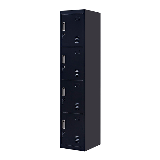 Quad-Compartment Vertical Locker Efficient Storage Solution