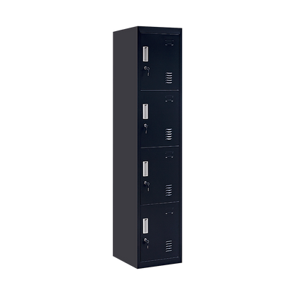 Quad-Compartment Vertical Locker Efficient Storage Solution