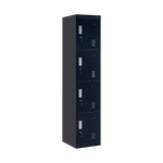 Quad-Compartment Vertical Locker Efficient Storage Solution