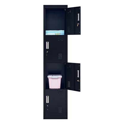 Quad-Compartment Vertical Locker Efficient Storage Solution