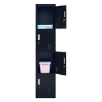 Quad-Compartment Vertical Locker Efficient Storage Solution