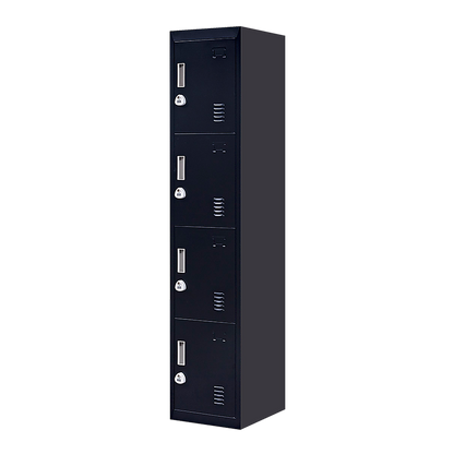 Quadruple-Door Vertical Cabinet Organize With Ease