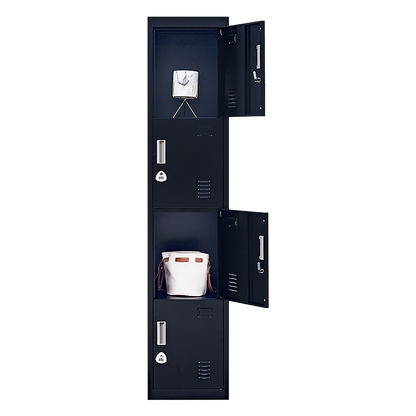 Quadruple-Door Vertical Cabinet Organize With Ease