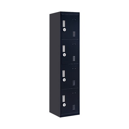 Four-Section Vertical Wardrobe Efficient Storage Solution
