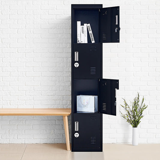 Four-Section Vertical Wardrobe Efficient Storage Solution