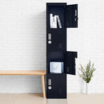 Four-Section Vertical Wardrobe Efficient Storage Solution