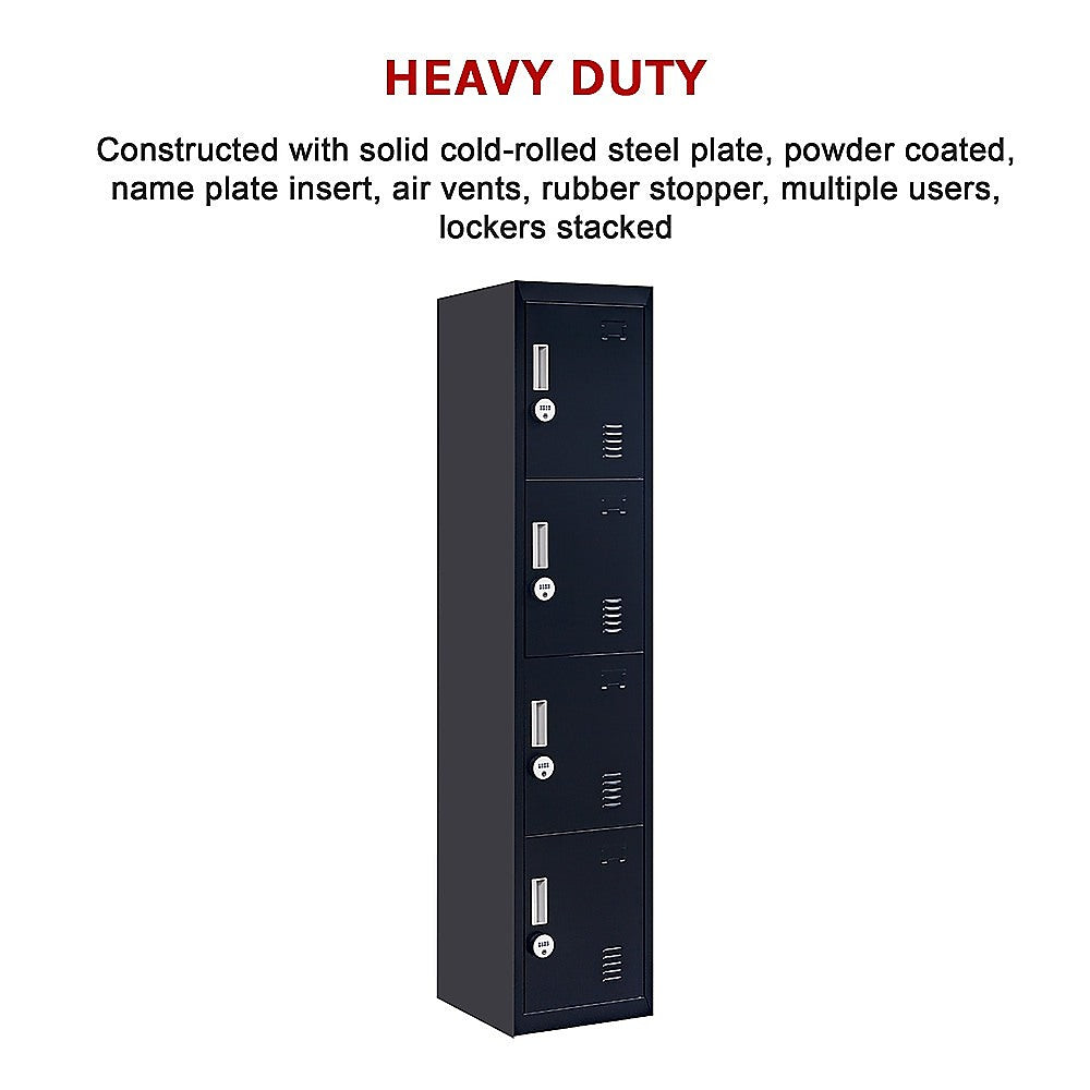 Four-Section Vertical Wardrobe Efficient Storage Solution