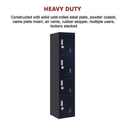 Four-Section Vertical Wardrobe Efficient Storage Solution