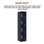 Four-Section Vertical Wardrobe Efficient Storage Solution