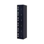 Six-Door Vertical Cabinet Spacious Storage For Gym And Office