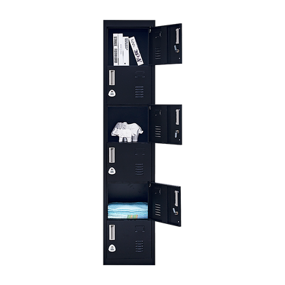 Six-Door Vertical Cabinet Spacious Storage For Gym And Office