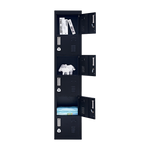 Six-Door Vertical Cabinet Spacious Storage For Gym And Office