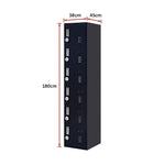 Hexa-Compartment Locker Efficient Organization For All Needs