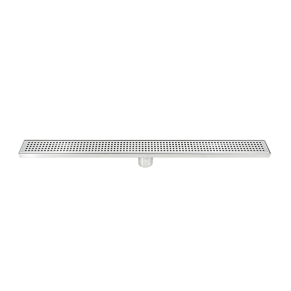  800Mm Stainless Steel Grate Shower Drain With Centre Outlet