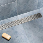 800Mm Stainless Steel Grate Shower Drain With Centre Outlet