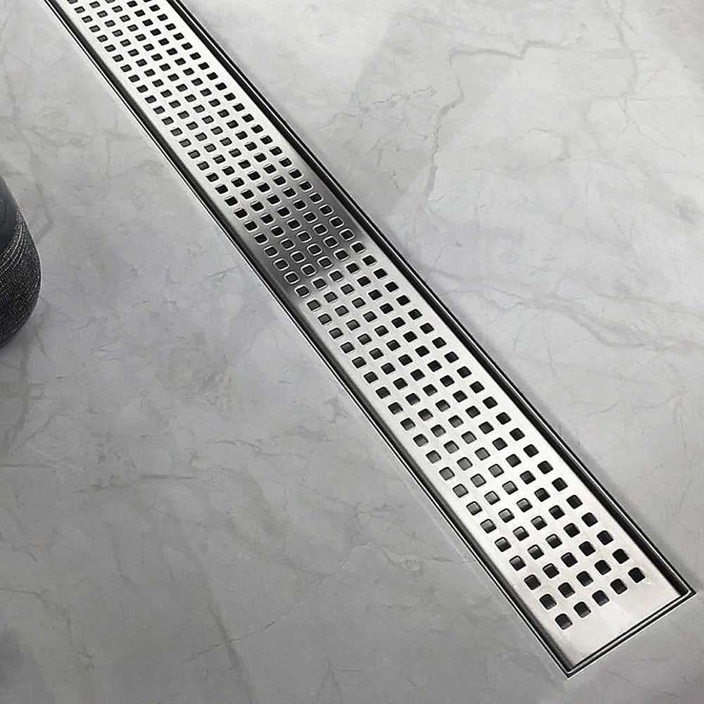 1000Mm Stainless Steel Grate Shower Drain Square Pattern