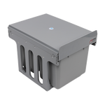 2X 15L Pull Out Trash Bin - Dual Kitchen Garbage Waste Cabinet