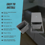 2X 15L Pull Out Trash Bin - Dual Kitchen Garbage Waste Cabinet