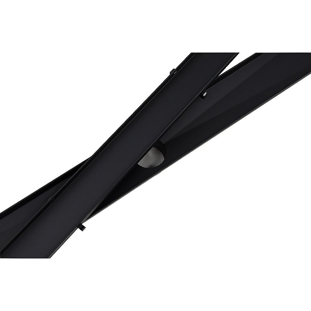 1000mm Black Tile Insert Shower Drain - Centre Outlet Floor Waste