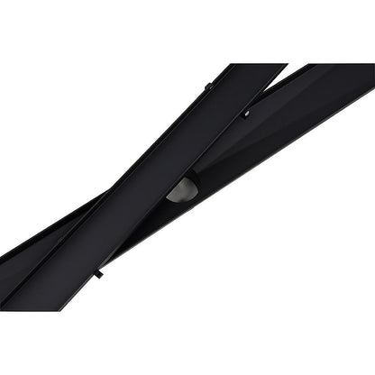 1000mm Black Tile Insert Shower Drain - Centre Outlet Floor Waste