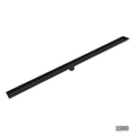 1200mm Black Tile Insert Shower Drain - Centre Outlet Floor Waste