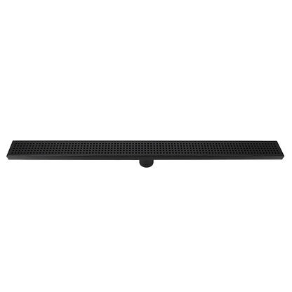 900Mm Black Grate Shower Drain Square Pattern