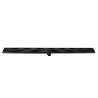 1000Mm Black Grate Shower Drain Square Pattern