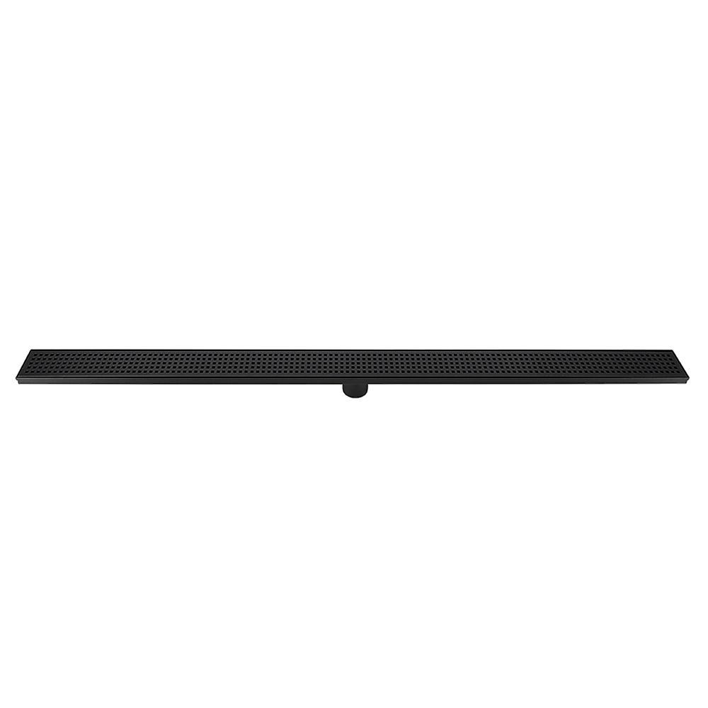 1200Mm Black Grate Shower Drain Square Pattern