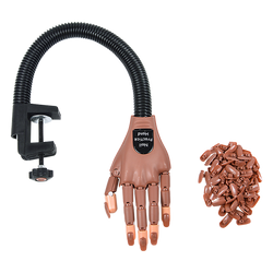 Practice Hand Model - Nail Art Training And Display With False Nails