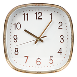 Modern Silent Wall Clock - Non-Ticking Quartz Battery Operated Gold