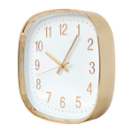 Modern Silent Wall Clock - Non-Ticking Quartz Battery Operated Gold