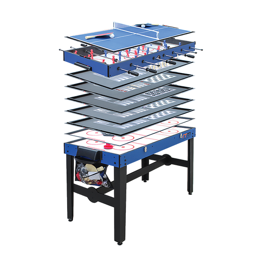 4Ft 12-In-1 Combo Games Tables Foosball Soccer Basketball Hockey Pool
