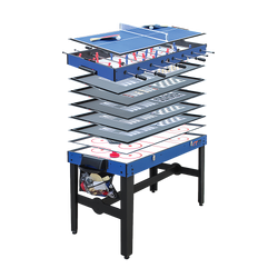 4Ft 12-In-1 Combo Games Tables Foosball Soccer Basketball Hockey Pool
