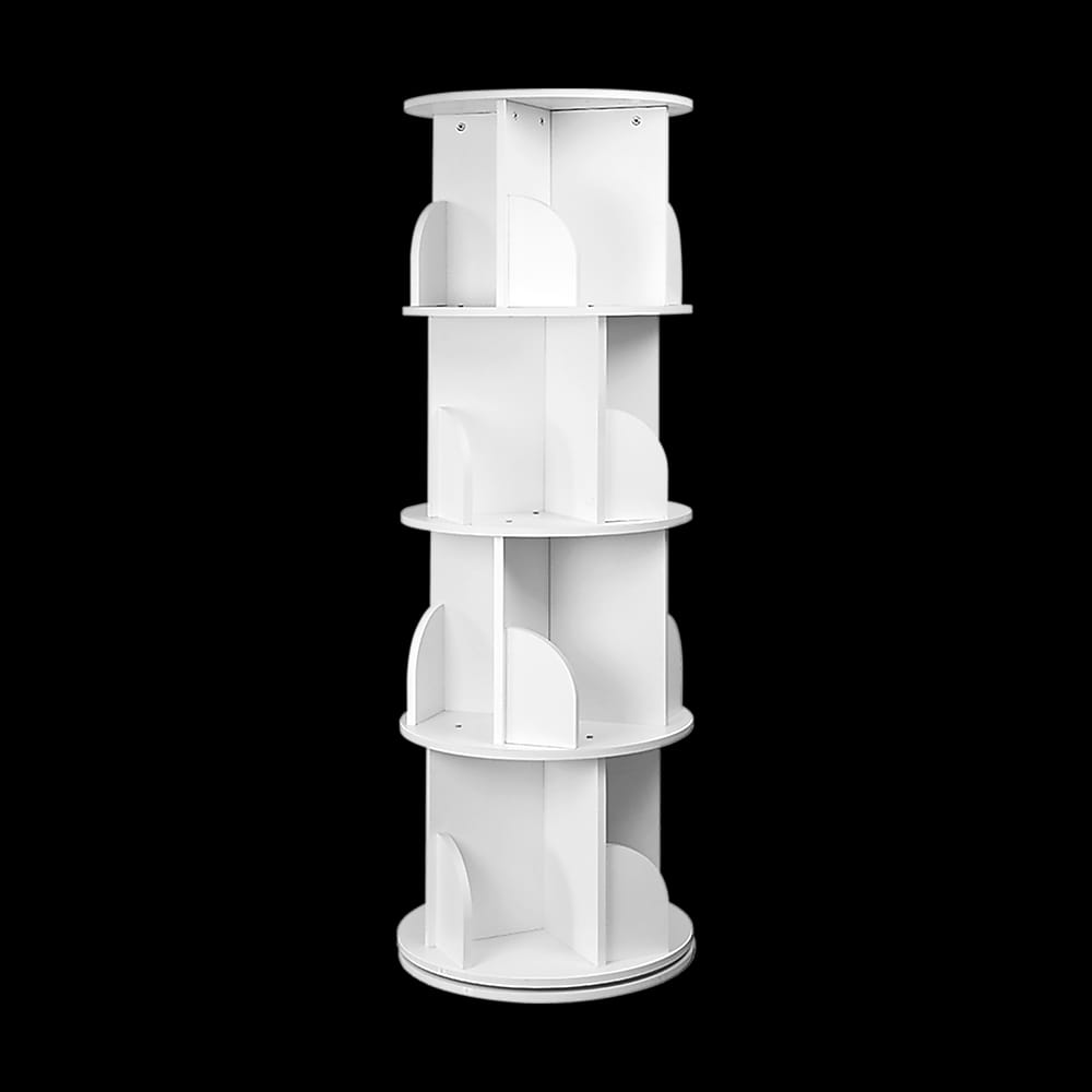 Rotating Bookcase Shelf Unit 129x40cm