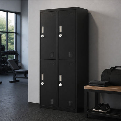 Four-Door Office Gym Shed Storage Locker