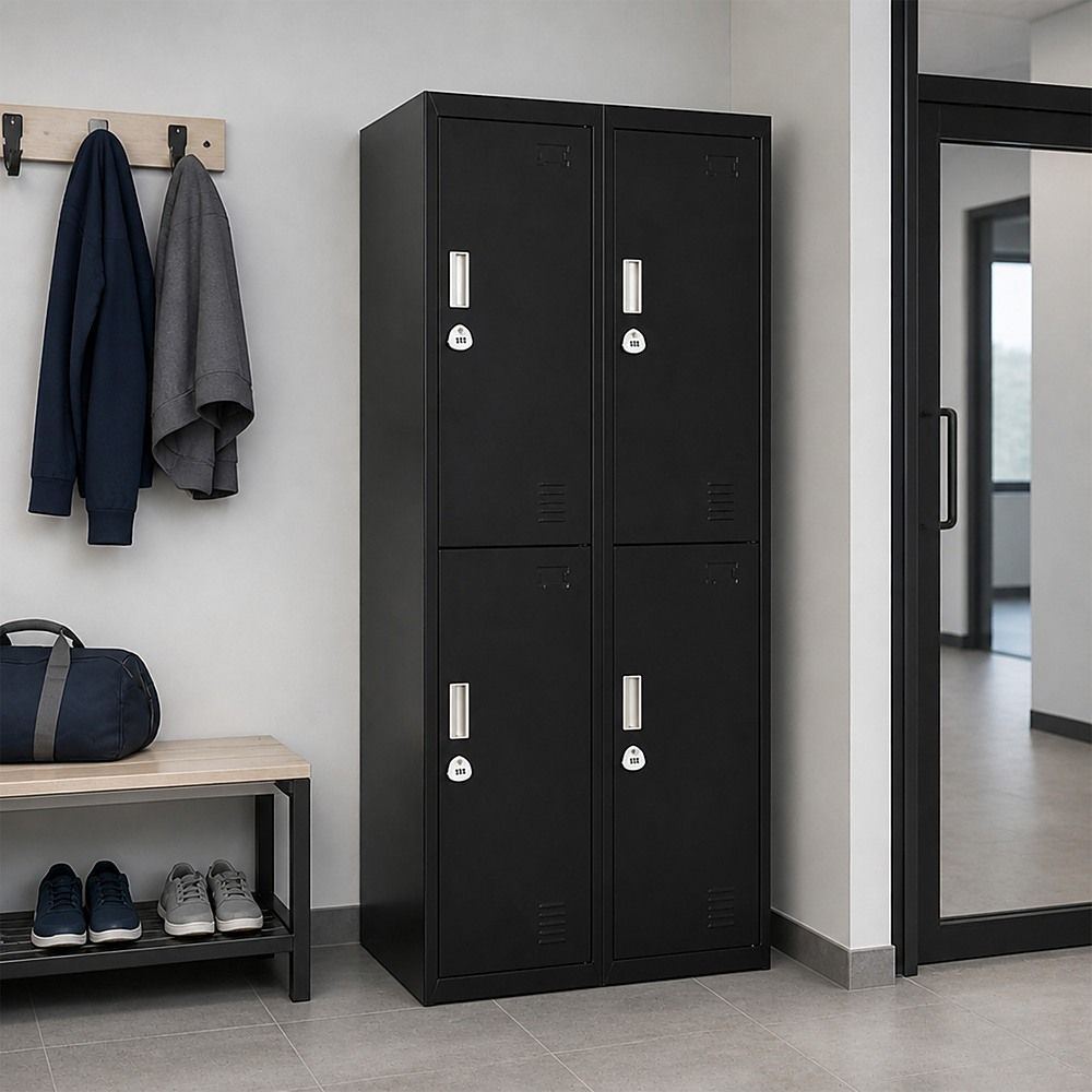 Four-Door Office Gym Shed Storage Locker