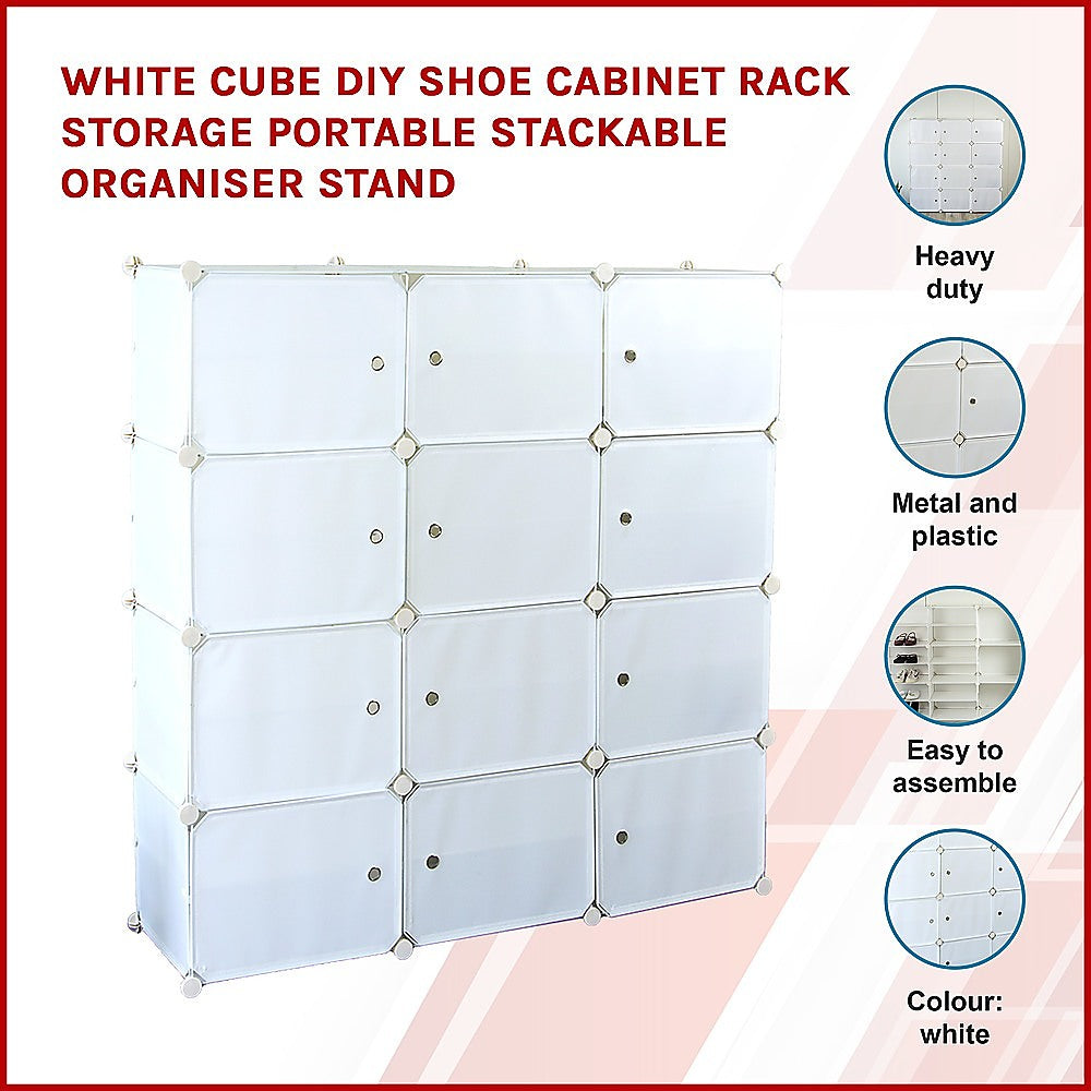 Cube Stack: Portable Shoe Rack
