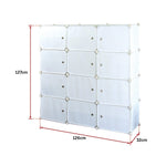 White Cube Diy Shoe Cabinet Rack Storage Portable Stackable Organiser Stand