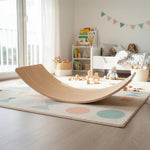 Balance Board Beam Seesaw Wooden Child Kids Adult Yoga
