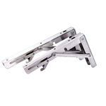2x 20 Stainless Steel Folding Table Bracket Shelf