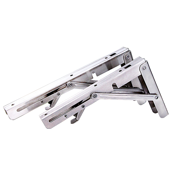  2x 20 Stainless Steel Folding Table Bracket Shelf