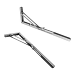 2x 20 Stainless Steel Folding Table Bracket Shelf