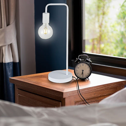 Modern Table Lamp Desk Light Base Bedside Bedroom White