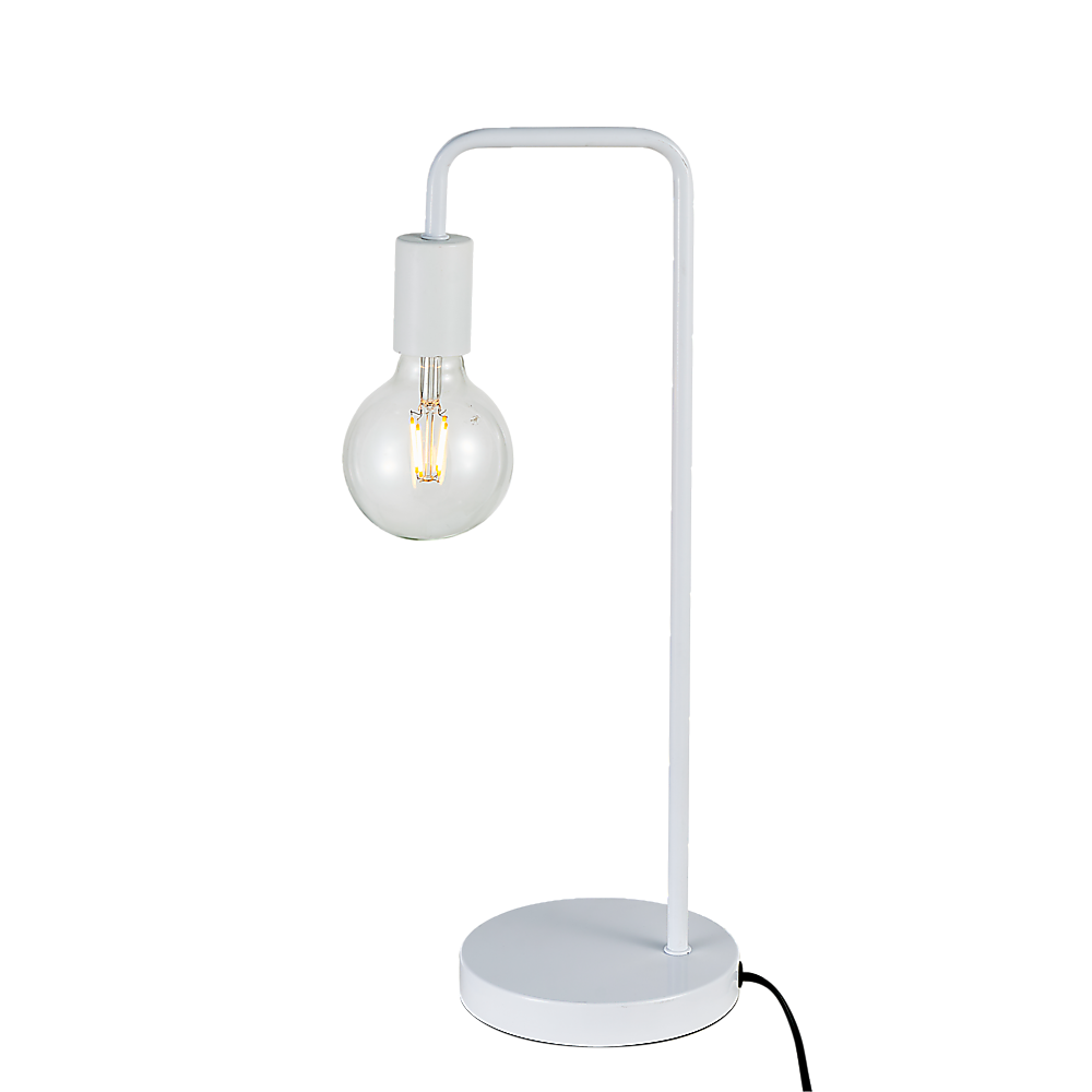 Modern Table Lamp Desk Light Base Bedside Bedroom White