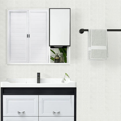 Tiles 3D Peel And Stick Wall Tile Stereoscopic Crystal White 10 Sheets