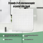 Tiles 3D Peel And Stick Wall Tile Stereoscopic Crystal White 10 Sheets