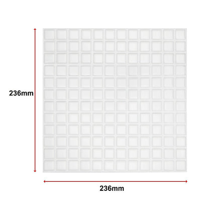 Tiles 3D Peel And Stick Wall Tile Stereoscopic Crystal White 10 Sheets